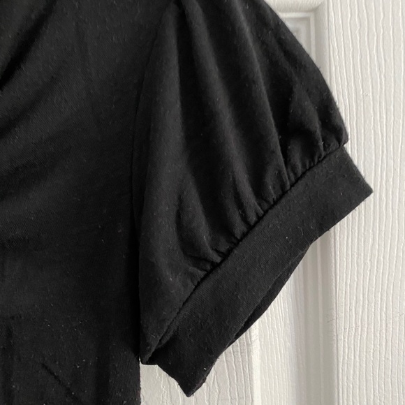 black button choker shirt - Picture 3 of 4